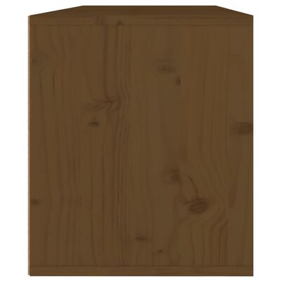 vidaXL Armarios pared 2 uds madera maciza pino marrón miel 45x30x35 cm