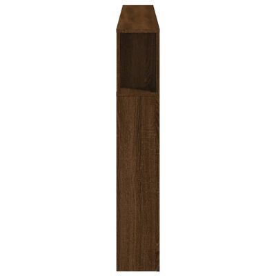 vidaXL Cabecero LED madera ingeniería marrón roble 180x18,5x103,5 cm