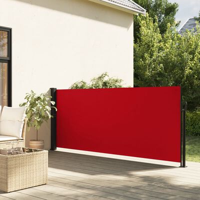 vidaXL Toldo lateral retráctil rojo 120x600 cm