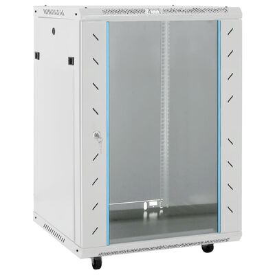 vidaXL Rack de servidores con patas giratorias 15U 19" IP20 53x40x80cm