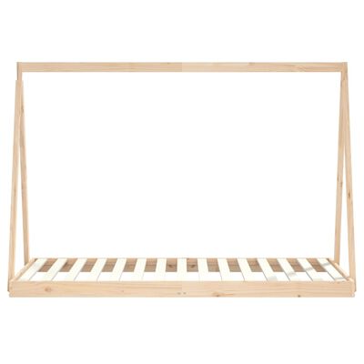 vidaXL Estructura de cama infantil madera maciza de pino 90x190 cm