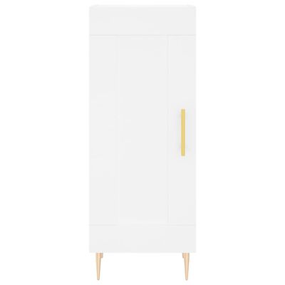 vidaXL Aparador alto madera contrachapada blanco 34,5x34x180 cm