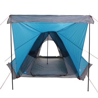 vidaXL Tienda de campaña familiar tipi 6 personas impermeable azul