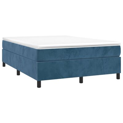 vidaXL Estructura de cama de terciopelo azul 140x190 cm