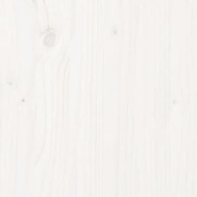 vidaXL Leñero de madera maciza de pino blanco 108x73x79 cm