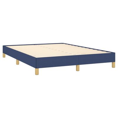 vidaXL Cama sin colchón tela azul 140x190 cm