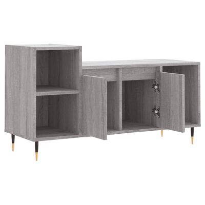 vidaXL Mueble de TV madera contrachapada gris Sonoma 100x35x55 cm