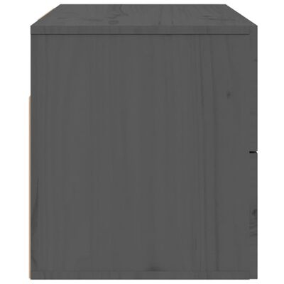 vidaXL Mesitas de noche de pared 2 uds gris 50x36x40 cm