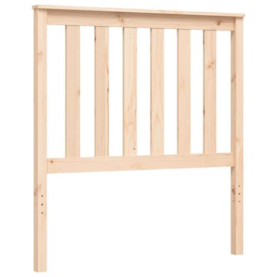 vidaXL Estructura de cama con cabecero madera maciza