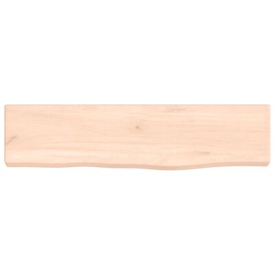 vidaXL Estante de pared madera maciza de roble sin tratar 40x10x2 cm