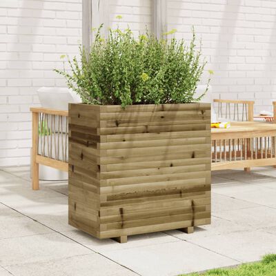 vidaXL Jardinera madera de pino impregnada 70x40x72 cm