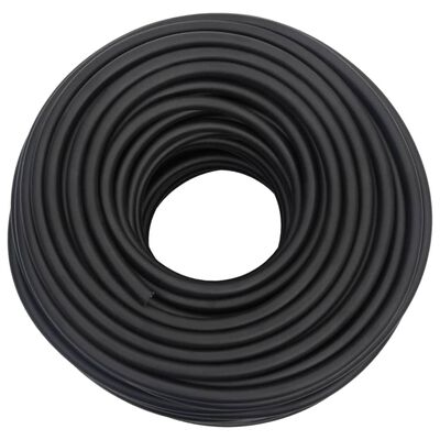 vidaXL Manguera de aire híbrida caucho y PVC negro 15 mm 100 m
