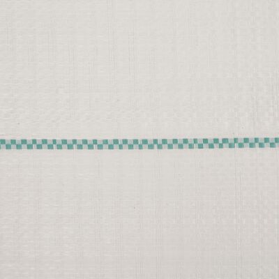 vidaXL Membrana de malezas PP blanca 1,5x10 m