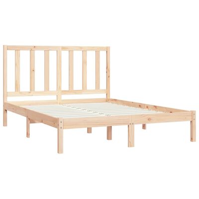 vidaXL Estructura de cama sin colchón madera maciza de pino 160x200 cm