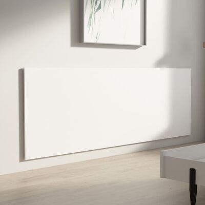 vidaXL Cabecero de cama pared madera contrachapada blanco 240x1,5x80cm