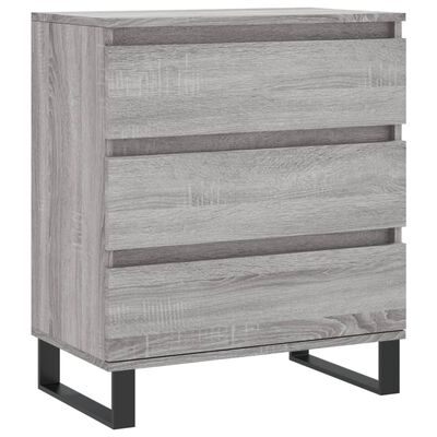 vidaXL Aparador de madera contrachapada gris Sonoma 60x35x70 cm