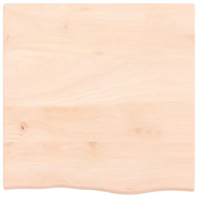 vidaXL Estante de pared madera maciza de roble sin tratar 60x60x2 cm