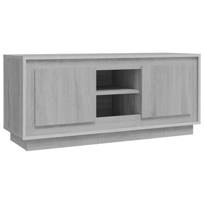 vidaXL Mueble para TV madera contrachapada gris Sonoma 102x35x45 cm
