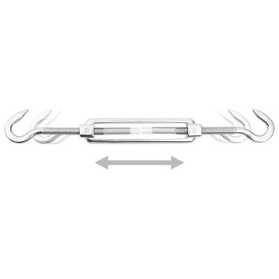 vidaXL Kit de montaje para toldo de vela 6 piezas acero inoxidable