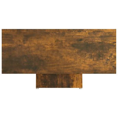 vidaXL Mesa de centro madera contrachapada roble ahumado 85x55x31 cm