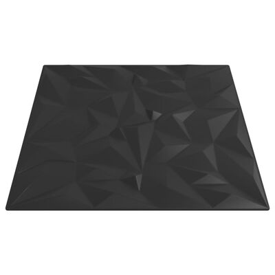 vidaXL Paneles de pared 24 uds XPS amatista negro 50x50 cm 6 m²