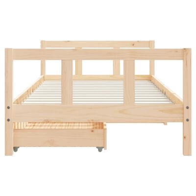 vidaXL Estructura de cama infantil con cajones madera pino 90x190 cm