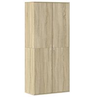 vidaXL Mueble zapatero madera contrachapada color roble 80x39x178 cm