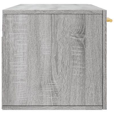 vidaXL Armario de pared madera ingeniería gris Sonoma 100x36,5x35 cm