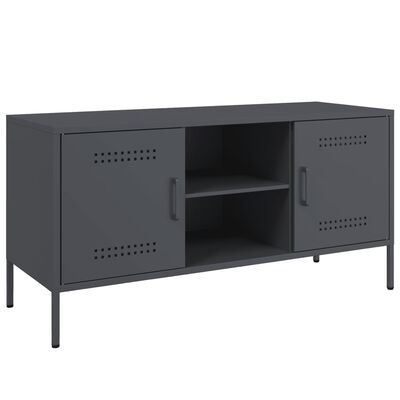 vidaXL Mueble de TV de acero gris antracita 100,5x39x50,5 cm