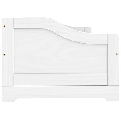 vidaXL Sofá cama con 3 cajones madera maciza pino blanca IRUN 90x200cm