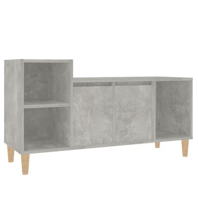 vidaXL Mueble para TV madera contrachapada gris hormigón 100x35x55 cm