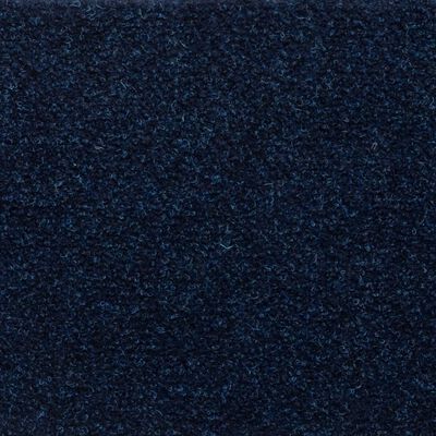 vidaXL Alfombrilla de escaleras 15 uds tela punzonada azul 65x21x4 cm