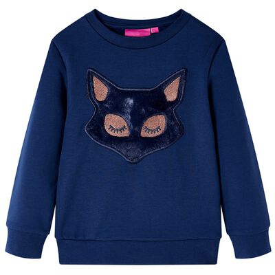 Sudadera infantil azul marino 128