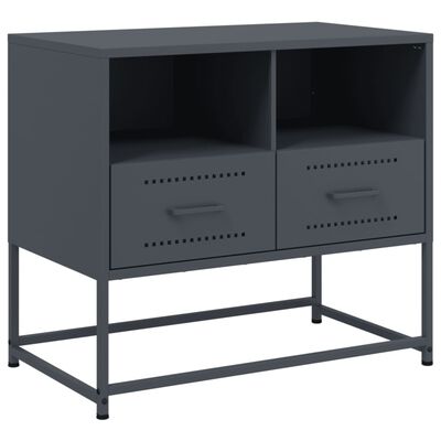 vidaXL Mueble para TV de acero gris antracita 68x39x60,5 cm