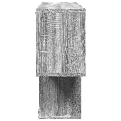 vidaXL Estante de pared madera ingeniería gris Sonoma 100x20x53 cm