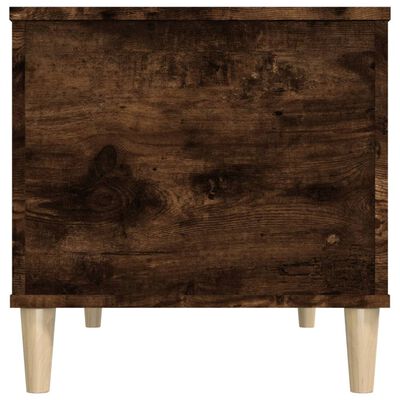 vidaXL Mesa de centro madera contrachapada roble ahumado 90x44,5x45 cm