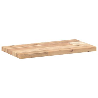 vidaXL Estantes flotantes 2 uds madera acacia sin tratar 40x20x2 cm