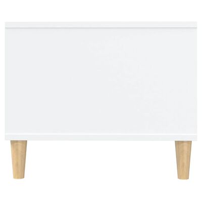 vidaXL Mesa de centro madera contrachapada blanco 102x50x40 cm