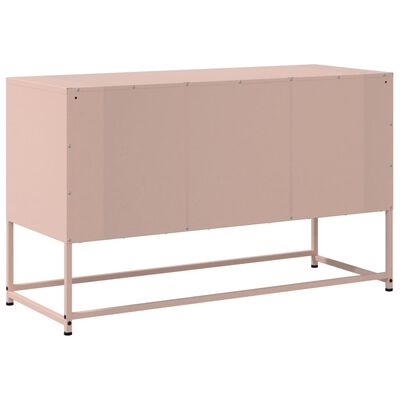 vidaXL Mueble para TV de acero rosa 100,5x39x60,5 cm