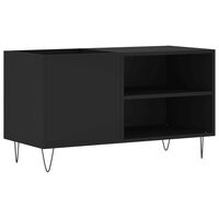 vidaXL Mueble de discos madera de ingeniería negro 85x38x48 cm