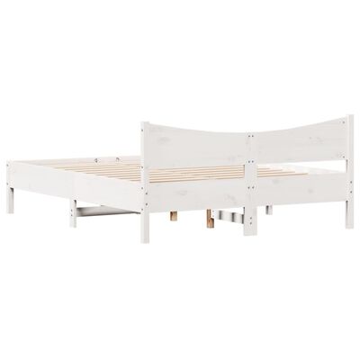 vidaXL Estructura de cama sin colchón madera maciza de pino 160x200 cm