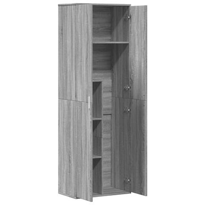 vidaXL Aparador alto madera de ingeniería gris Sonoma 60x35x180 cm