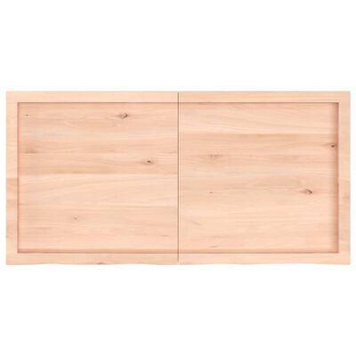 vidaXL Tablero de mesa madera maciza roble sin tratar 120x60x(2-4) cm