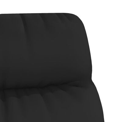 vidaXL Sillón de relax de cuero sintético negro