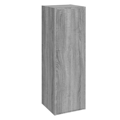 vidaXL Mueble para TV madera de ingeniería gris Sonoma 30,5x30x90 cm