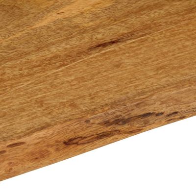 vidaXL Tablero de mesa borde natural madera maciza mango 120x40x3,8 cm