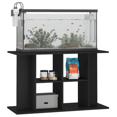 vidaXL Soporte para acuario madera de ingeniería negro 100x40x60 cm