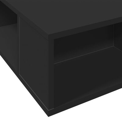 vidaXL Estructura de cama madera de ingeniería negra 75x190 cm