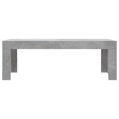 vidaXL Mesa de centro madera de ingeniería gris hormigón 102x50x36 cm