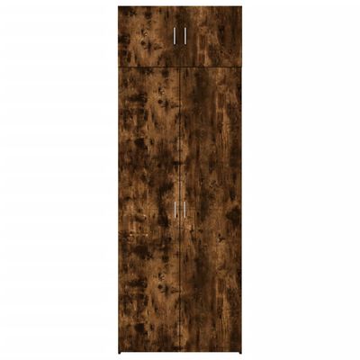 vidaXL Armario de madera de ingeniería roble ahumado 80x42,5x225 cm